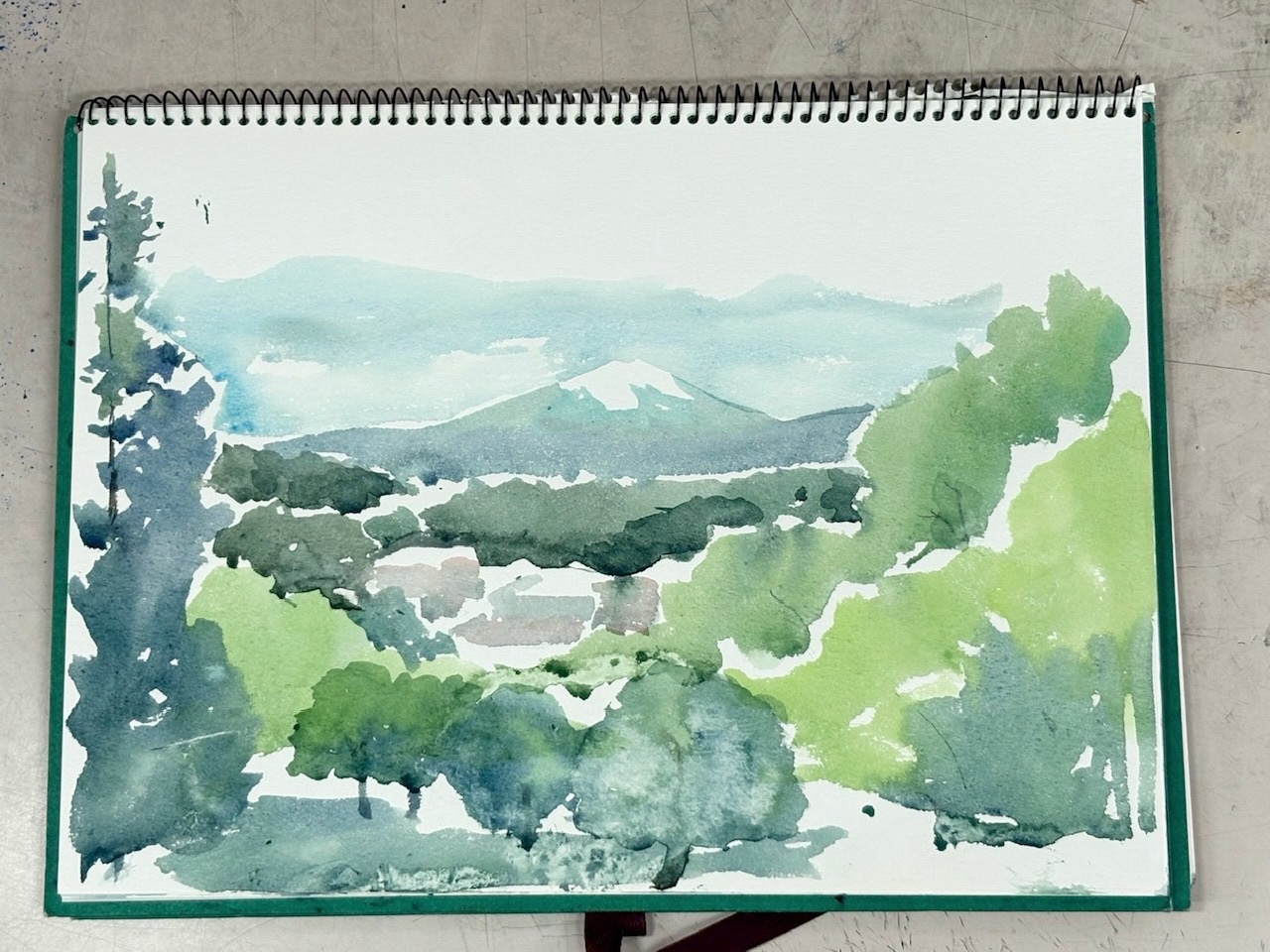 泉区の風景のスケッチ